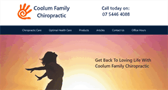 Desktop Screenshot of coolumchiropractic.com.au